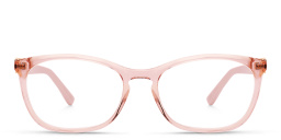 Shop JIMMY CHOO Rectangle Eyeglasses in Nude online.