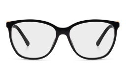 JIMMY CHOO Wide Square Eyeglasses in Black – Product Photo 1