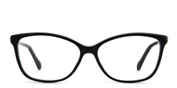 Shop JIMMY CHOO Rectangle Eyeglasses in Black online.