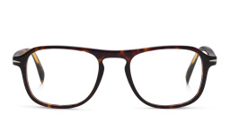 DAVID BECKHAM Square Eyeglasses in Havana – Product Photo 1