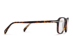 Shop DAVID BECKHAM Square Eyeglasses in Havana online.