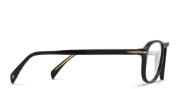 DAVID BECKHAM Square Eyeglasses in Black – Product Photo 3