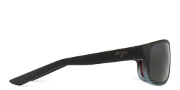 Maui Jim Kaiwi Channel 840 Unisex Rectangle Sunglasses in Black – Product Photo 3