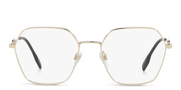 BURBERRY Wide Irregular Eyeglasses in Light Gold – Product Photo 1