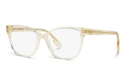 Shop BURBERRY Square Eyeglasses in Yellow online.