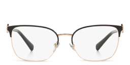BVLGARI Rectangle Eyeglasses in Pink Gold/Black – Product Photo 1