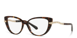 BVLGARI Cat Eye Eyeglasses in Havana – Product Photo 2