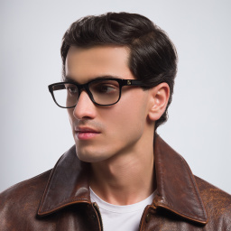 Dolce & Gabbana Wide Rectangle Eyeglasses in Black – Product Photo 6
