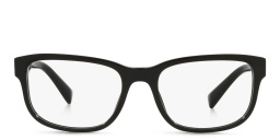 Dolce & Gabbana Wide Rectangle Eyeglasses in Black – Product Photo 1