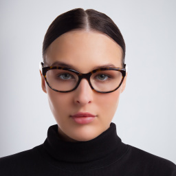 Dolce & Gabbana Wide Cat Eye Eyeglasses in Havana – Product Photo 4
