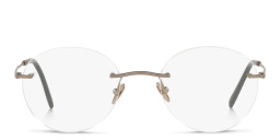GIORGIO ARMANI Unisex Rimless Round Eyeglasses in Brown – Product Photo 1