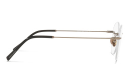 GIORGIO ARMANI Unisex Rimless Round Eyeglasses in Brown – Product Photo 3