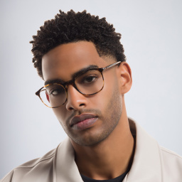 GIORGIO ARMANI Square Eyeglasses in Honey Havana – Product Photo 5