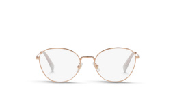 MIU MIU Square Eyeglasses in Rose Gold – Product Photo 1