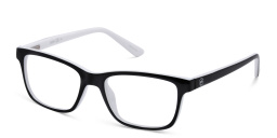 تسوق نظارة طبية بإطار مستطيل للأطفال EYE'M بلون طبقة مزدوجة باللونين الأسود والأبيض أونلاين.