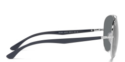 Shop Ray-Ban Unisex Aviator Sunglasses in Silver online.