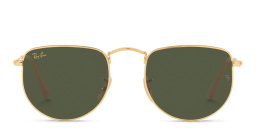 Shop Ray-Ban Elon Unisex Irregular Sunglasses in Gold online.