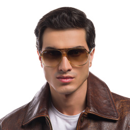Ray-Ban Bill Unisex Square Sunglasses in Havana – Product Photo 8