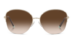 TIFFANY Half-Rim Round Sunglasses in Pale Gold – Product Photo 1