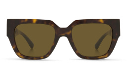 VERSACE Medusa Chain Square Sunglasses in Havana – Product Photo 1