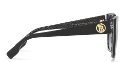 تسوق نظارات شمسية مربّعة بربري بلون أسود أونلاين.