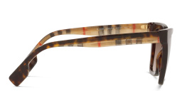 نظارة شمسية بإطار كات آي من بربري بلون هافان داكن - صورة المنتج 3