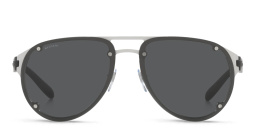 BVLGARI Aviator Sunglasses in Silver – Product Photo 1