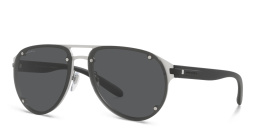 BVLGARI Aviator Sunglasses in Silver – Product Photo 2