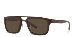 BVLGARI Rectangle Sunglasses in Brown – Product Photo 2