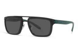 Shop BVLGARI MAGRABi Exclusive Rectangle Sunglasses in Black online.