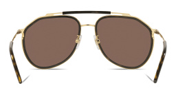 Shop Dolce & Gabbana Aviator Sunglasses in Gold online.