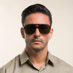Shop Dolce & Gabbana Aviator Sunglasses in Brown Havana online.
