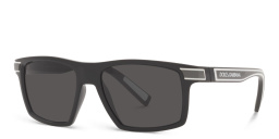 نظارة شمسية بإطار مربع من دولتشي آند غابانا بلون أسود - صورة المنتج 2