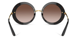 Dolce & Gabbana Oversized Round Sunglasses in Top Havana/Handcart – Product Photo 4