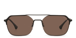 Emporio Armani Irregular Sunglasses in Black – Product Photo 1