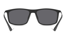 Emporio Armani Rectangle Sunglasses in Matte Black – Product Photo 4