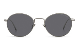 Shop GIORGIO ARMANI Round Sunglasses in Matte Gunmetal online.