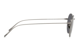 Shop GIORGIO ARMANI Round Sunglasses in Matte Gunmetal online.