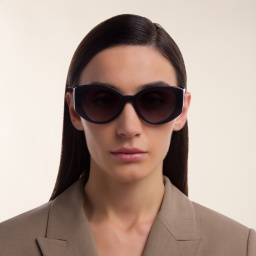 MIU MIU Irregular Sunglasses in Grey Opal – Product Photo 4