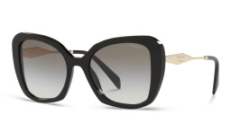 Shop PRADA Cat Eye Sunglasses in Black online.