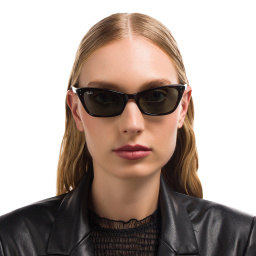 Ray-Ban Lady Burbank Cat-Eye Sunglasses in Black – Product Photo 5