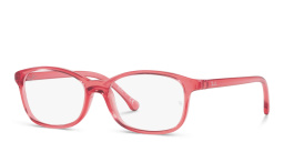 Shop Ray-Ban Junior Kids Rectangle Eyeglasses in Pink online.