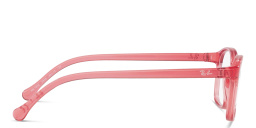 Shop Ray-Ban Junior Kids Rectangle Eyeglasses in Pink online.