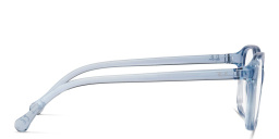 Shop Ray-Ban Junior Kids Square Eyeglasses in Transparent Light Blue online.