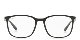 Shop Ray-Ban Square Eyeglasses in Shiny Black online.