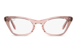 Shop Ray-Ban Junior Kids Cat-Eye Eyeglasses in Transparent Pink online.