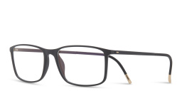 Silhouette Rectangle Eyeglasses in Black – Product Photo 2