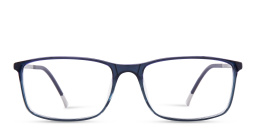 Silhouette SPX Illusion Rectangle Eyeglasses in Blue – Product Photo 1