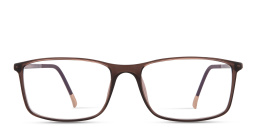 Silhouette SPX Illusion Rectangle Eyeglasses in Brown – Product Photo 1