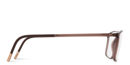 Silhouette SPX Illusion Rectangle Eyeglasses in Brown – Product Photo 4